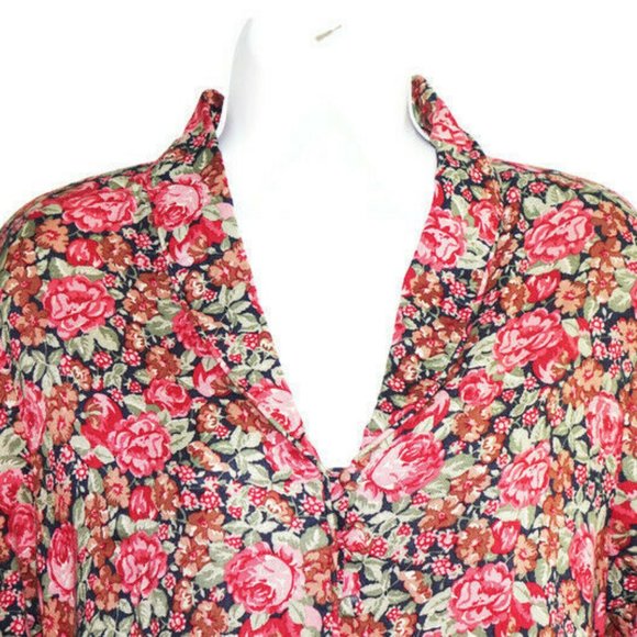 Vintage Laura Ashley Dress US 8 Floral Button Up - Picture 2 of 8